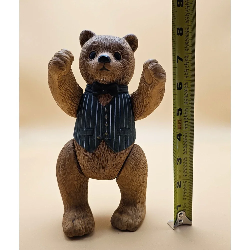 Vintage Ted D Bear Figurine 1983 Dept 56 Ceramic‎ Brown Dressed Gentleman Bear